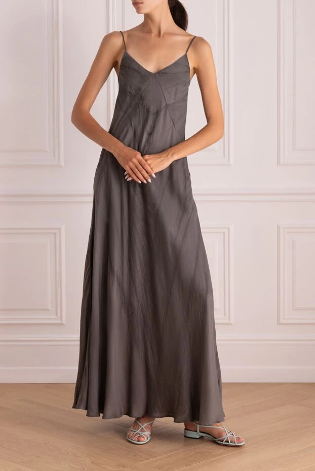Tonet woman gray viscose and silk dress for women buy with prices and photos 151313 - photo 2