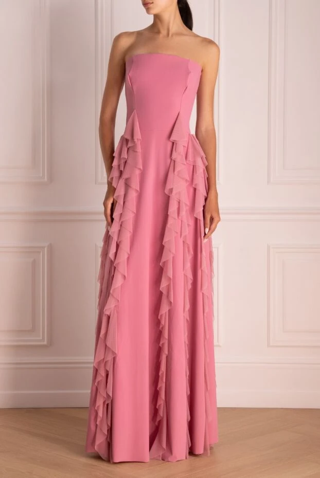 Chiara Boni женские платье из полиамида и эластана розовое женское купить с ценами и фото 151315 - фото 2
