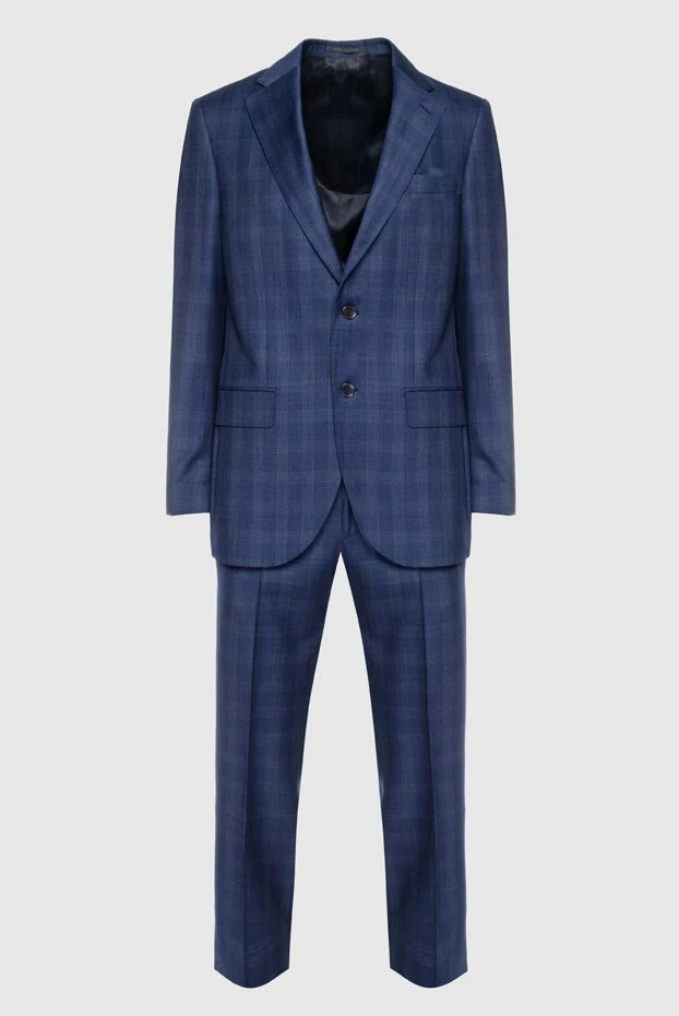 Lubiam man men's suit made of wool, blue 151318 - photo 1