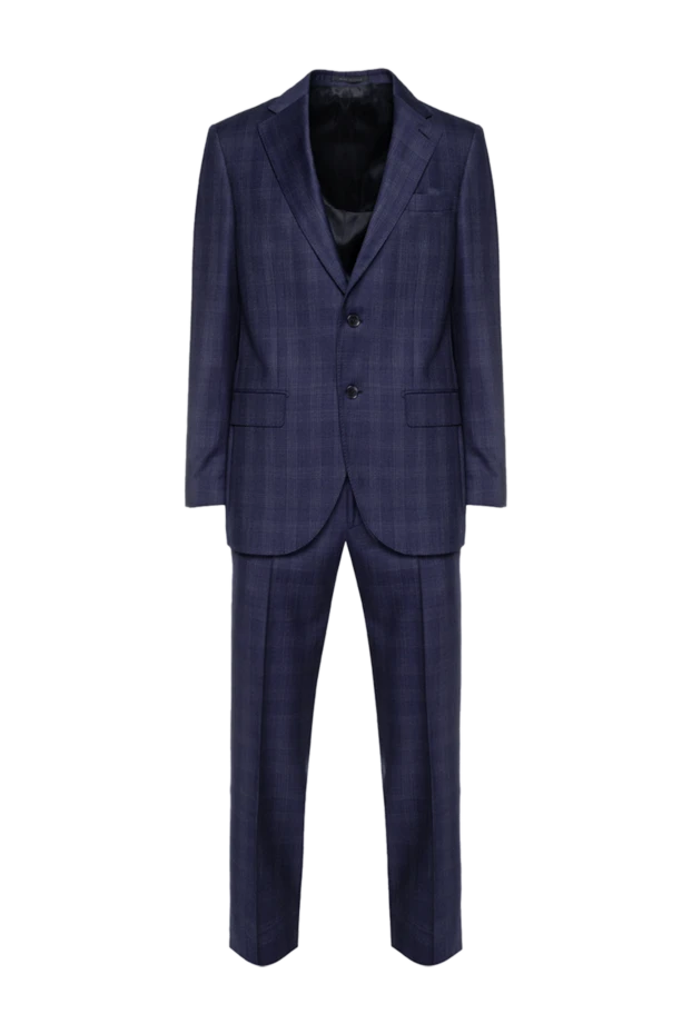 Lubiam man men's suit made of wool blue 162762 - photo 1