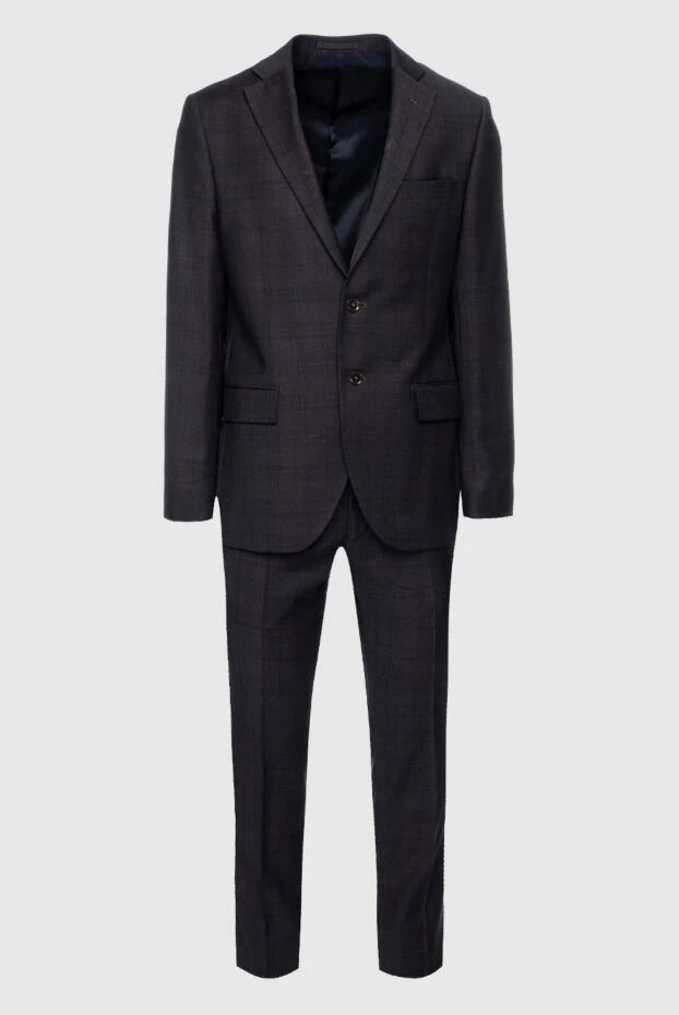Lubiam man men's suit made of brown wool buy with prices and photos 151323 - photo 1