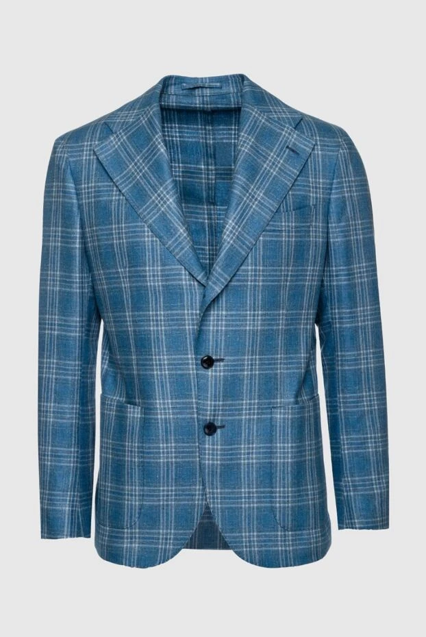 Lubiam мужские пиджак голубой мужской купить с ценами и фото 151325 - фото 1