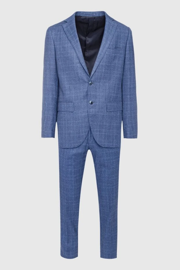 Lubiam man men's blue wool suit buy with prices and photos 151330 - photo 1