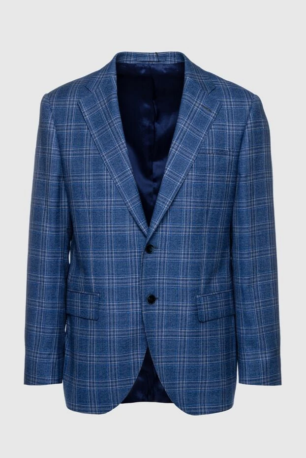Lubiam мужские пиджак из шерсти синий мужской купить с ценами и фото 151331 - фото 1