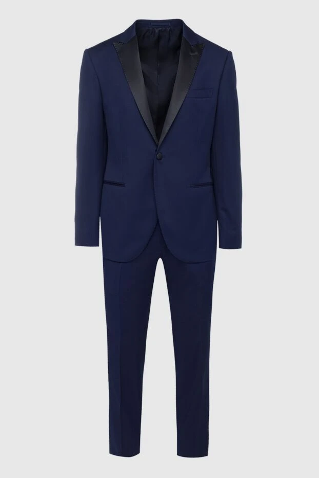 Lubiam мужские костюм мужской из шерсти синий купить с ценами и фото 151332 - фото 1
