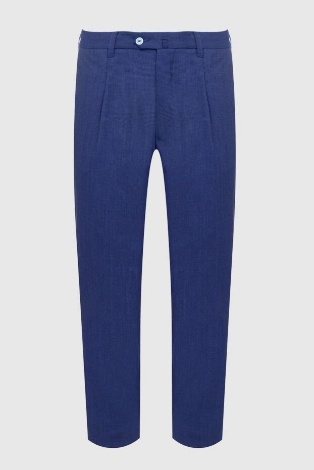 Lubiam man blue wool trousers for men buy with prices and photos 151335 - photo 1