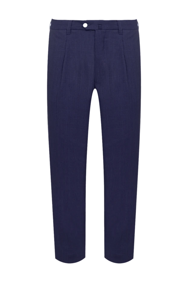 Lubiam blue wool pants for men 151335 - photo 1