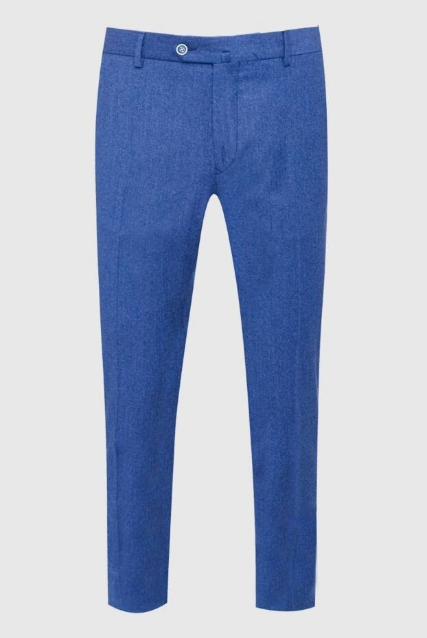 Lubiam мужские брюки из шерсти синие мужские купить с ценами и фото 151336 - фото 1