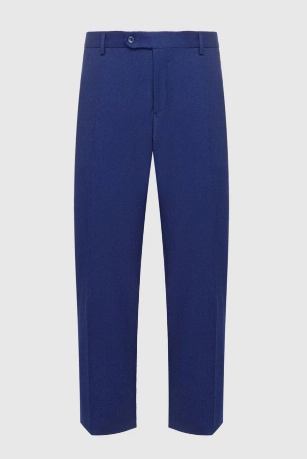 Lubiam мужские брюки из шерсти синие мужские купить с ценами и фото 151337 - фото 1