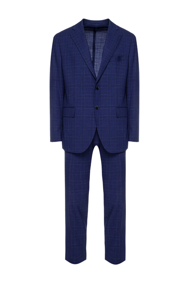 Lubiam men's suit made of wool blue 151344 - photo 1