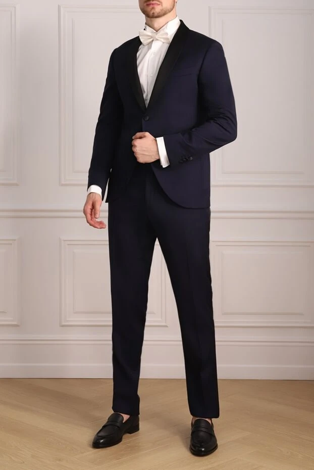 Lubiam man men's suit made of wool, blue buy with prices and photos 151349 - photo 2