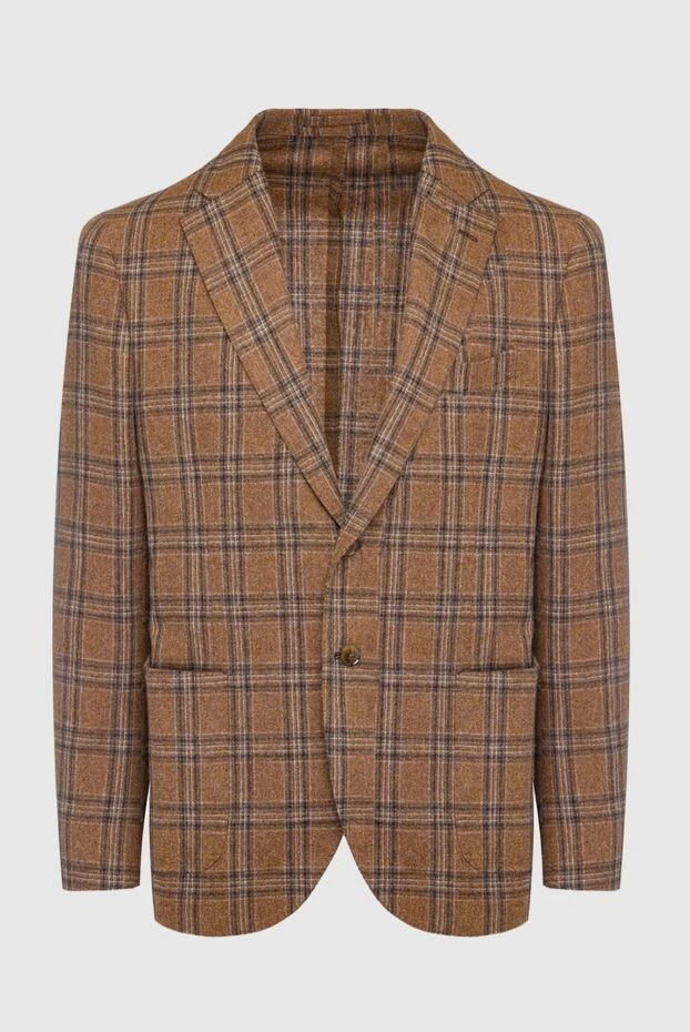 Lubiam мужские пиджак из шерсти и кашемира коричневый мужской купить с ценами и фото 151350 - фото 1