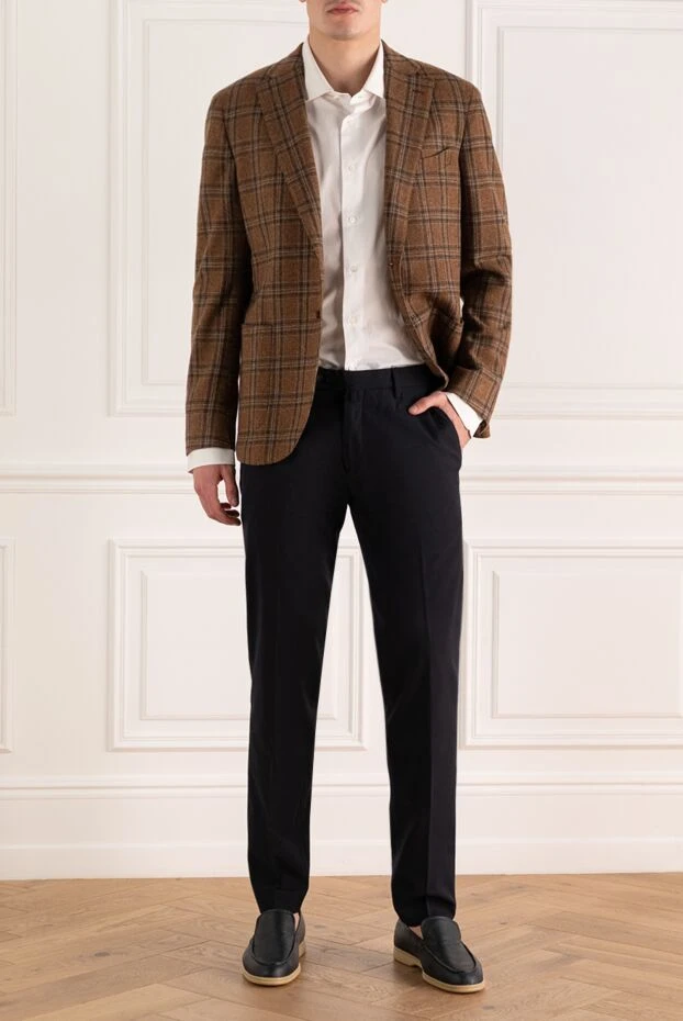 Lubiam man brown wool and cashmere jacket for men buy with prices and photos 151350 - photo 2