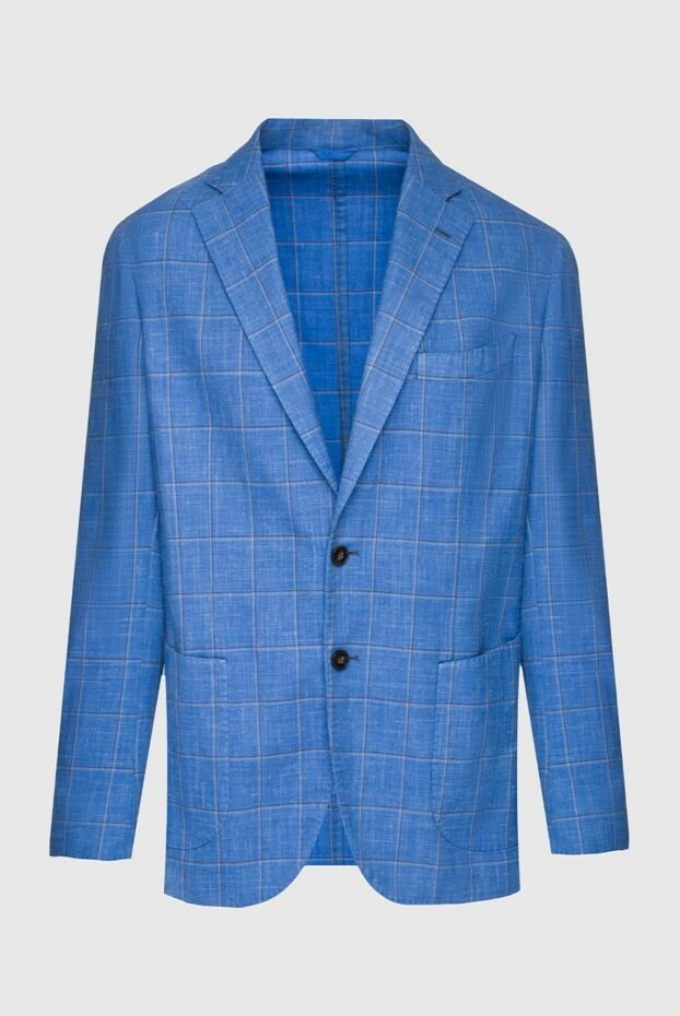 Lubiam мужские пиджак голубой мужской купить с ценами и фото 151357 - фото 1