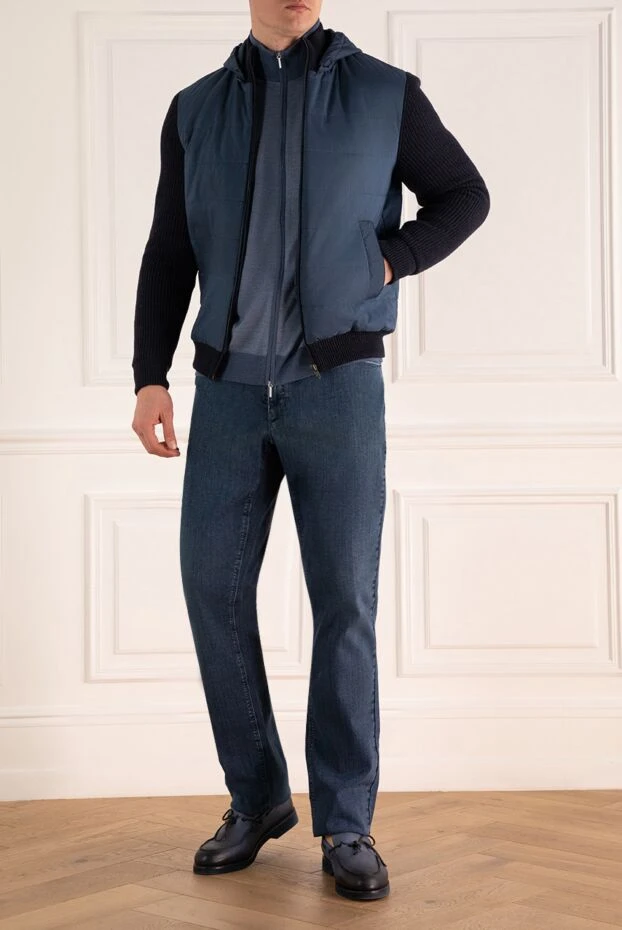 Lubiam man polyester and polyamide jacket blue for men buy with prices and photos 151360 - photo 2