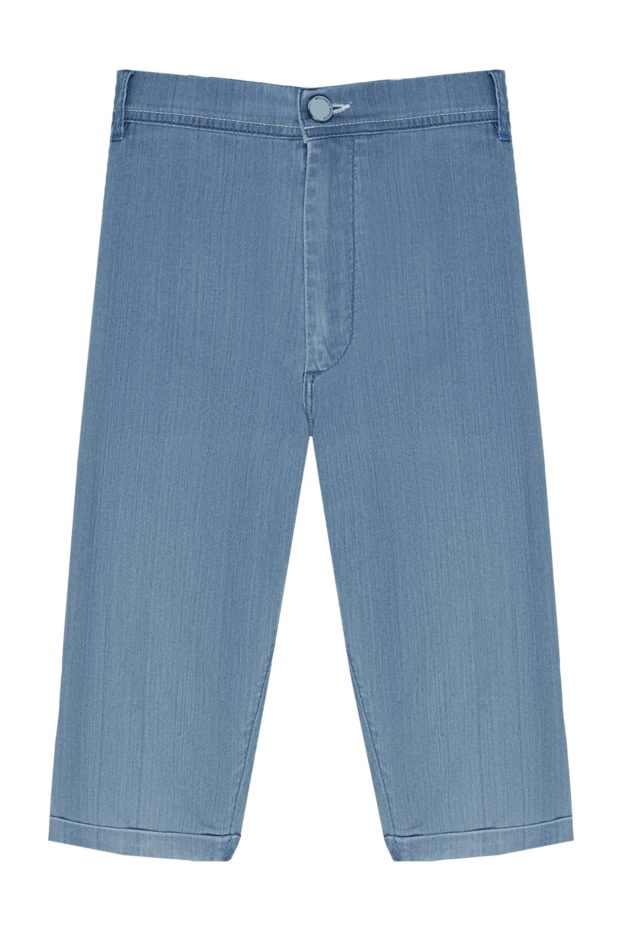 Scissor Scriptor gray cotton and polyurethane shorts for men 197117 - photo 1