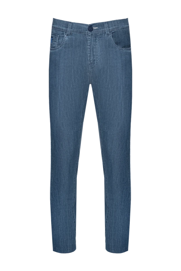 Scissor Scriptor man blue lyocell and polyurethane jeans for men 151370 - photo 1