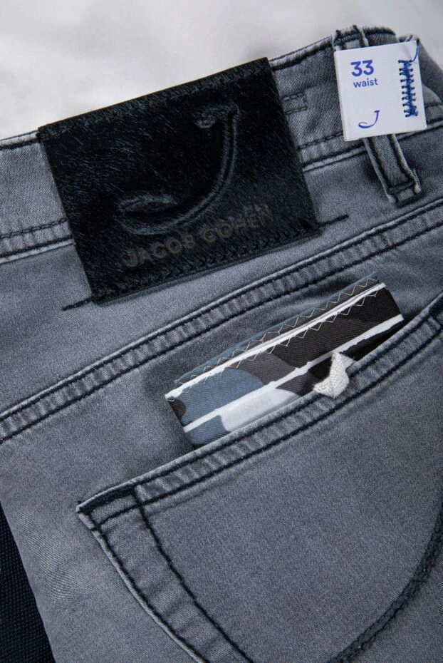 Jacob Cohen men's dark grey jeans with vintage washed effect 151380 - photo 2