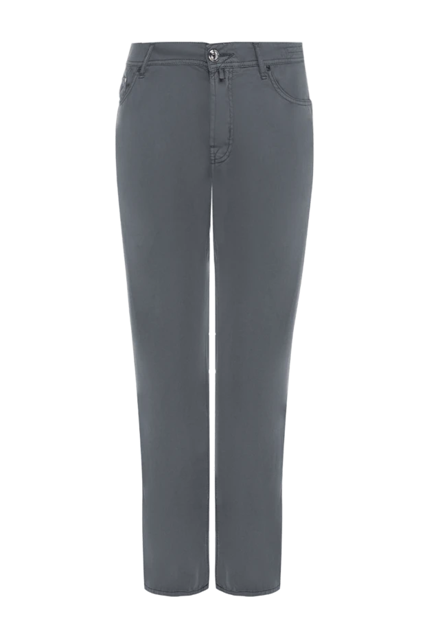 Jacob Cohen gray cotton and silk jeans for men 151386 - photo 1