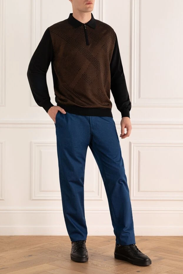 Scissor Scriptor чоловічі джинси з бавовни та шовку сині чоловічі купити фото з цінами 151397 - фото 2