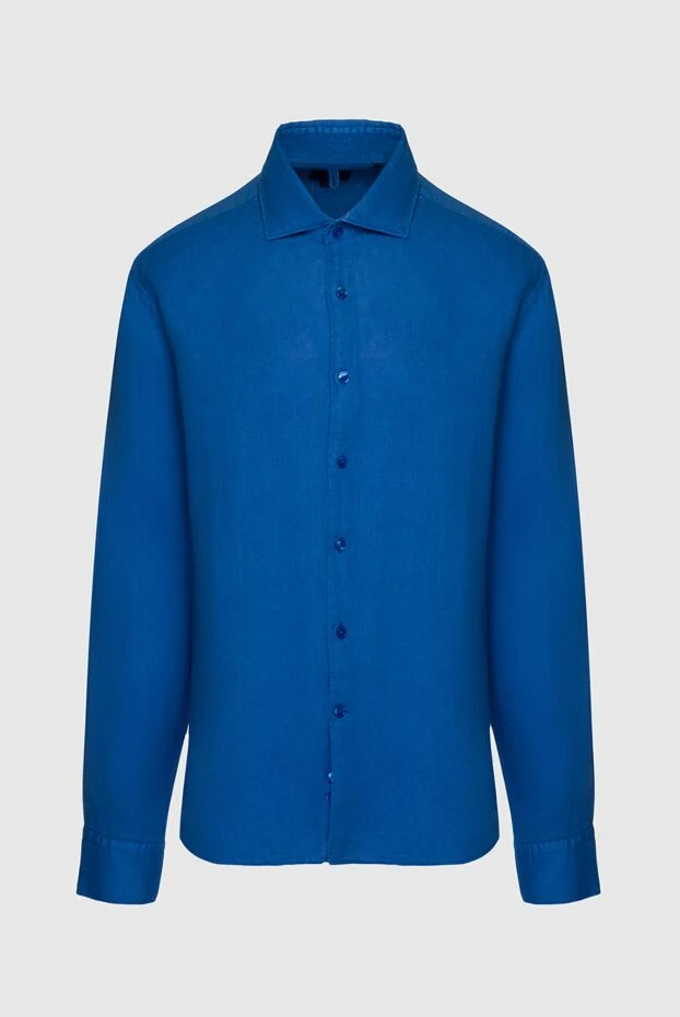 Orian чоловічі рубашка із льону синя чоловіча купити фото з цінами 151420 - фото 1