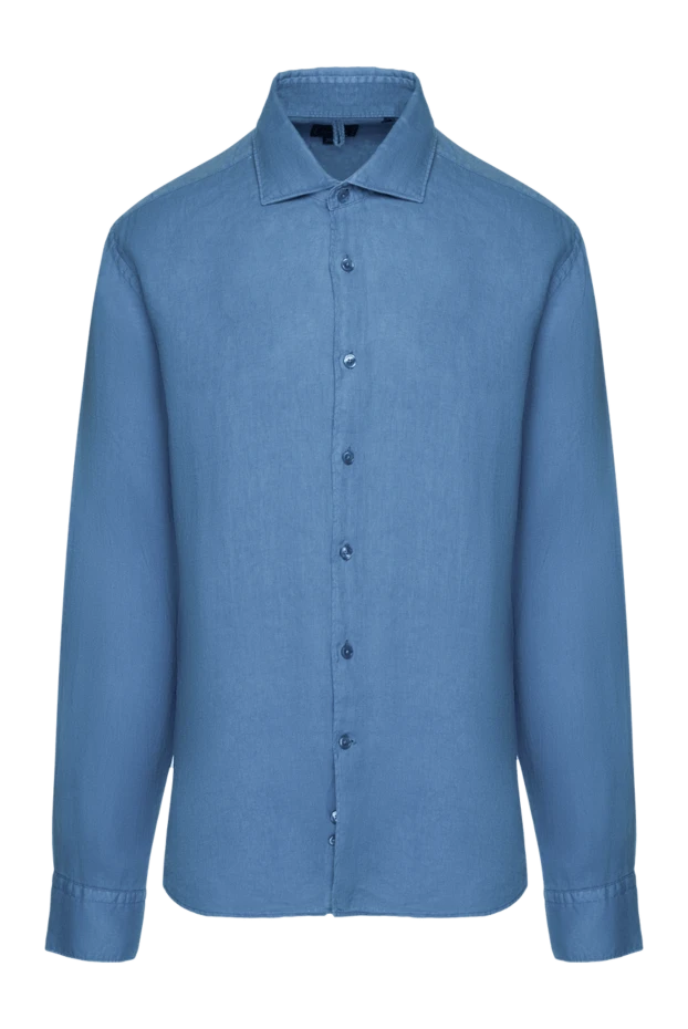 Orian blue linen shirt for men 151420 - photo 1