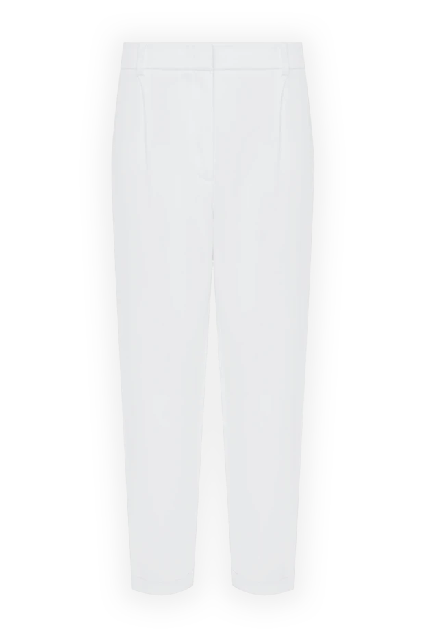 Peserico woman white linen trousers for women 151484 - photo 1