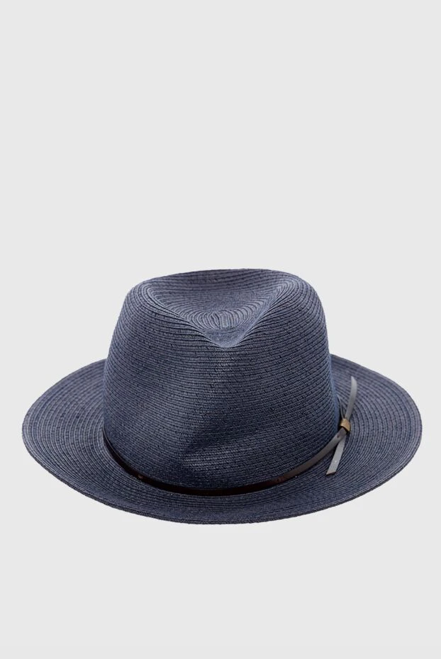 MC2 Saint Barth мужские шляпа из соломки и полиэстера синяя мужская купить с ценами и фото 151525 - фото 1
