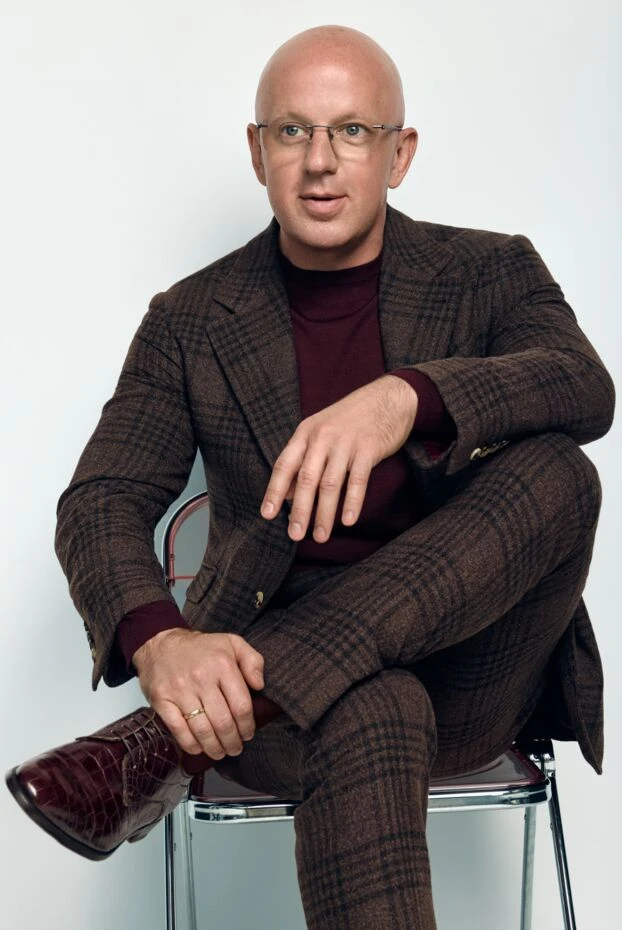 Туфли из коричневой кожи аллигатора с глянцевой полировкой - фото 2