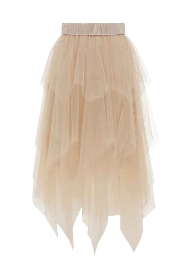 Peserico женские юбка из шелка бежевая женская купить с ценами и фото 151573 - фото 1