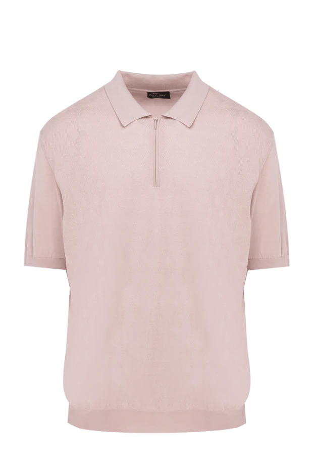 Cesare di Napoli man silk polo pink for men buy with prices and photos 151647 - photo 1