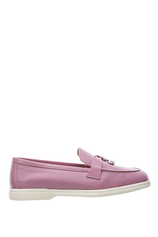 Cesare di Napoli woman pink leather loafers for women buy with prices and photos 151672 - photo 1