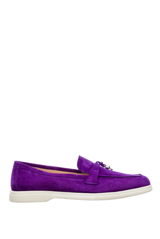 Cesare di Napoli woman purple suede loafers for women buy with prices and photos 151679 - photo 1