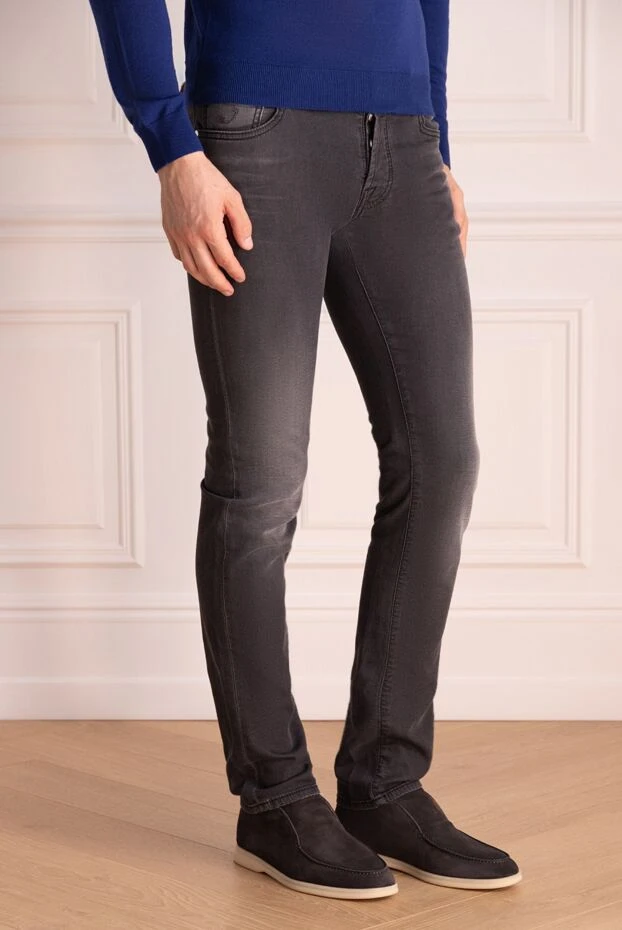 Jacob Cohen man cotton and polyester jeans gray for men buy with prices and photos 151680 - photo 2