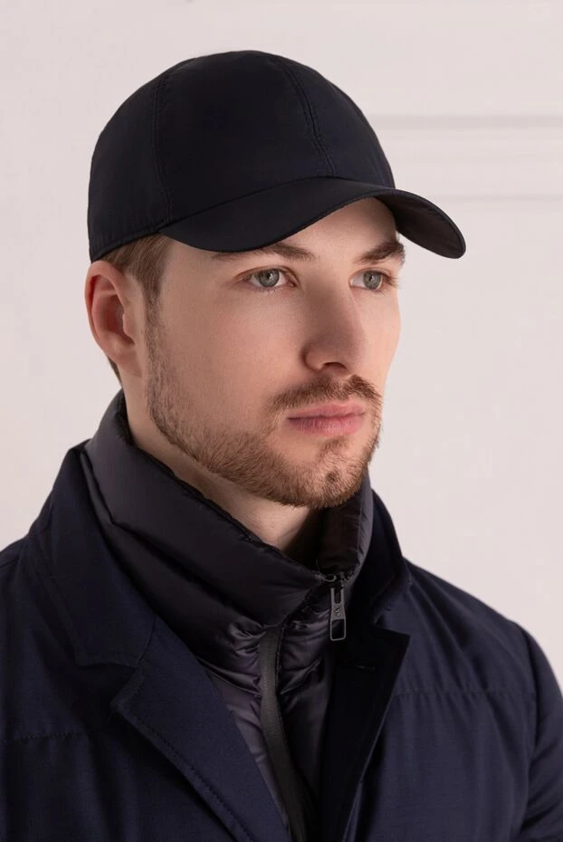 Cesare di Napoli man black polyamide and silk cap for men buy with prices and photos 151711 - photo 2