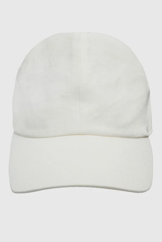 Fleur de Paris women's basic cap made of white linen 151712 - photo 1