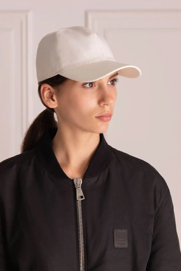 Fleur de Paris woman white linen cap for women buy with prices and photos 151712 - photo 2