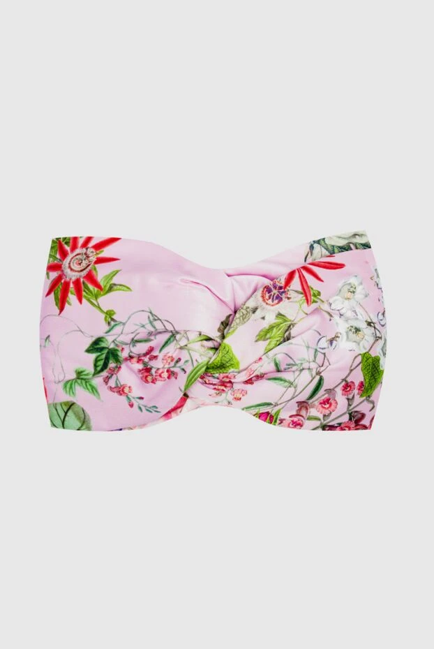 Fleur de Paris woman pink silk headband for women 151717 - photo 1