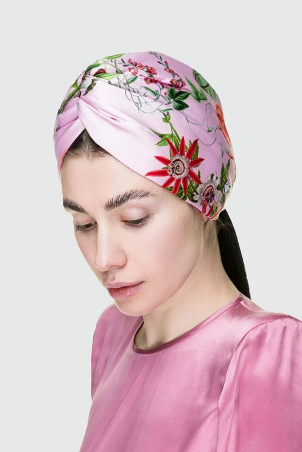 Fleur de Paris woman pink silk headband for women buy with prices and photos 151717 - photo 2