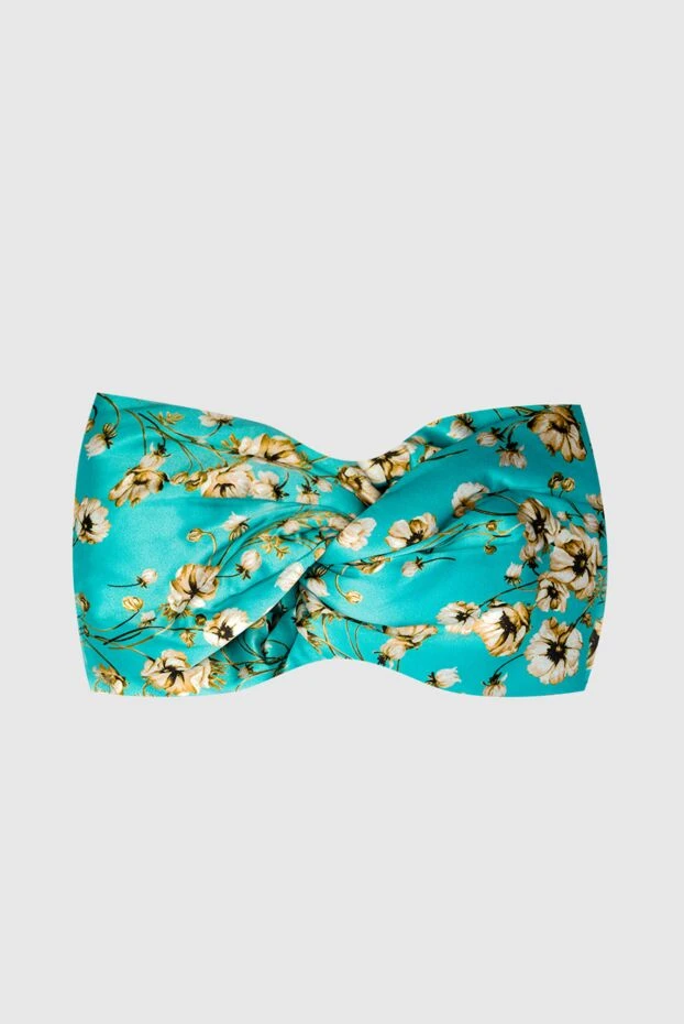 Fleur de Paris woman blue silk headband for women 151718 - photo 1