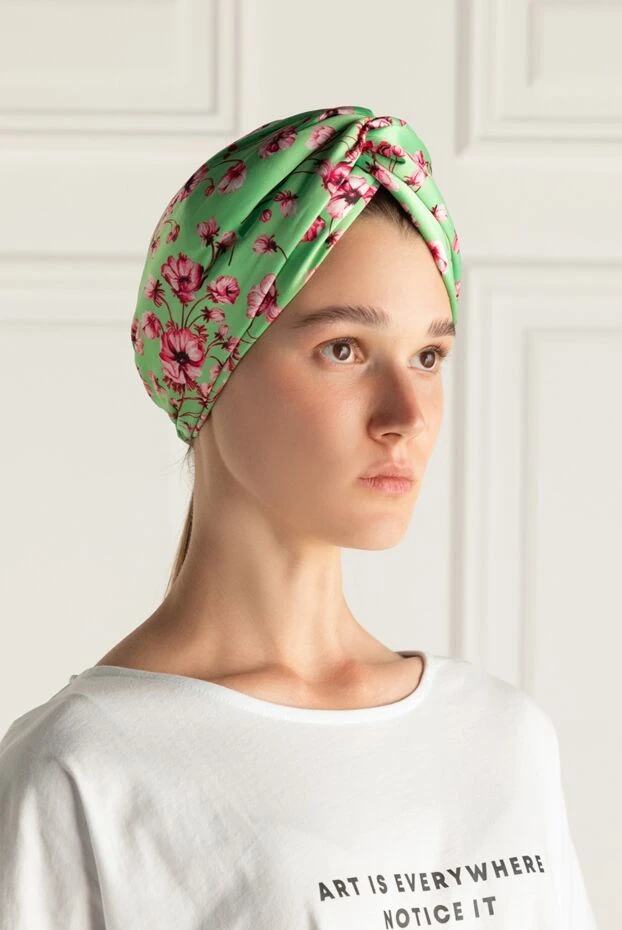 Fleur de Paris woman green silk headband for women buy with prices and photos 151720 - photo 2