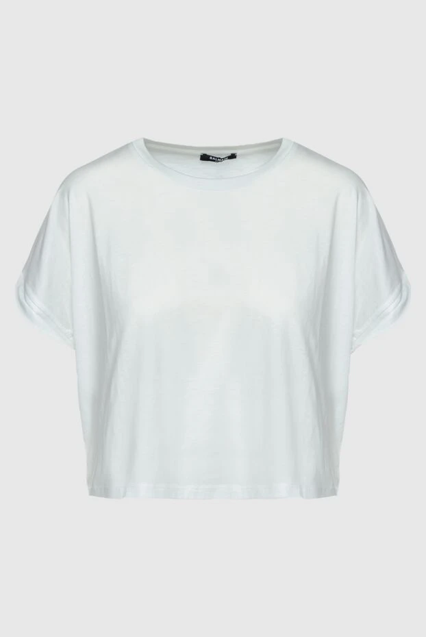 Balmain жіночі футболка з бавовни біла жіноча купити фото з цінами 151744 - фото 1
