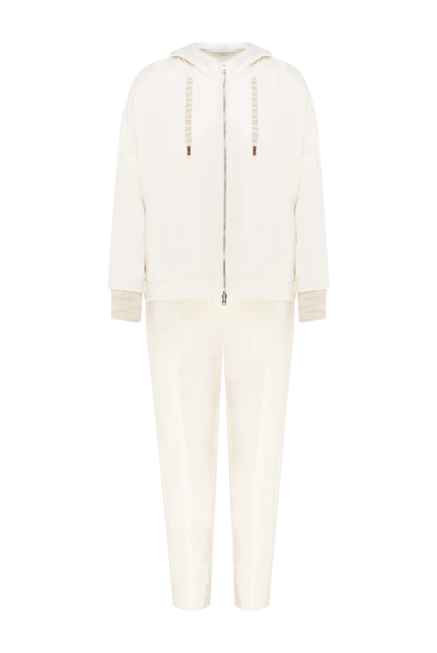 Panicale жіночі костюм прогулянковий з віскози та еластану білий жіночий купити фото з цінами 151749 - фото 1