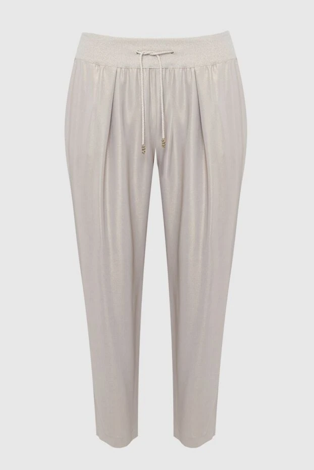 Panicale женские брюки из вискозы серые женские купить с ценами и фото 151751 - фото 1