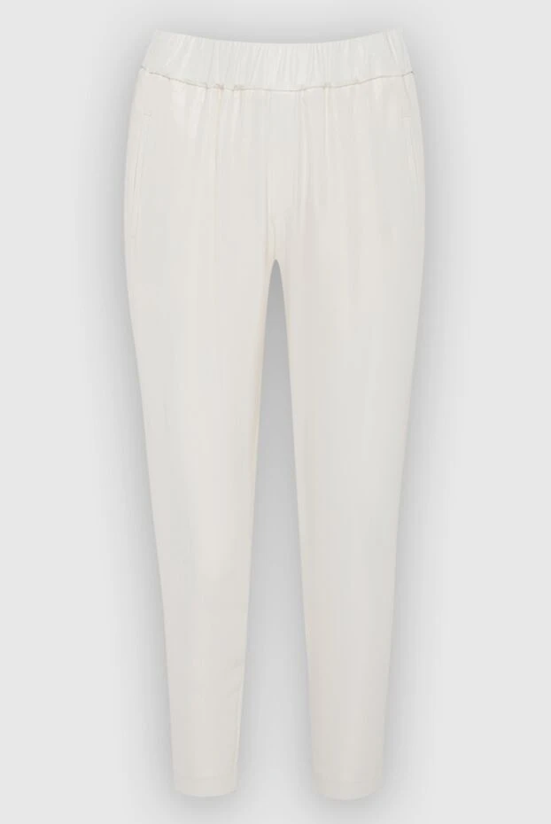 Panicale женские брюки из вискозы белые женские купить с ценами и фото 151753 - фото 1