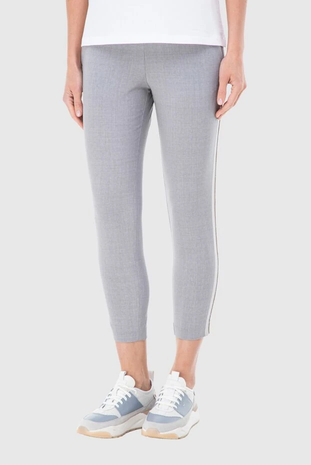 Panicale woman gray wool trousers for women buy with prices and photos 151754 - photo 2