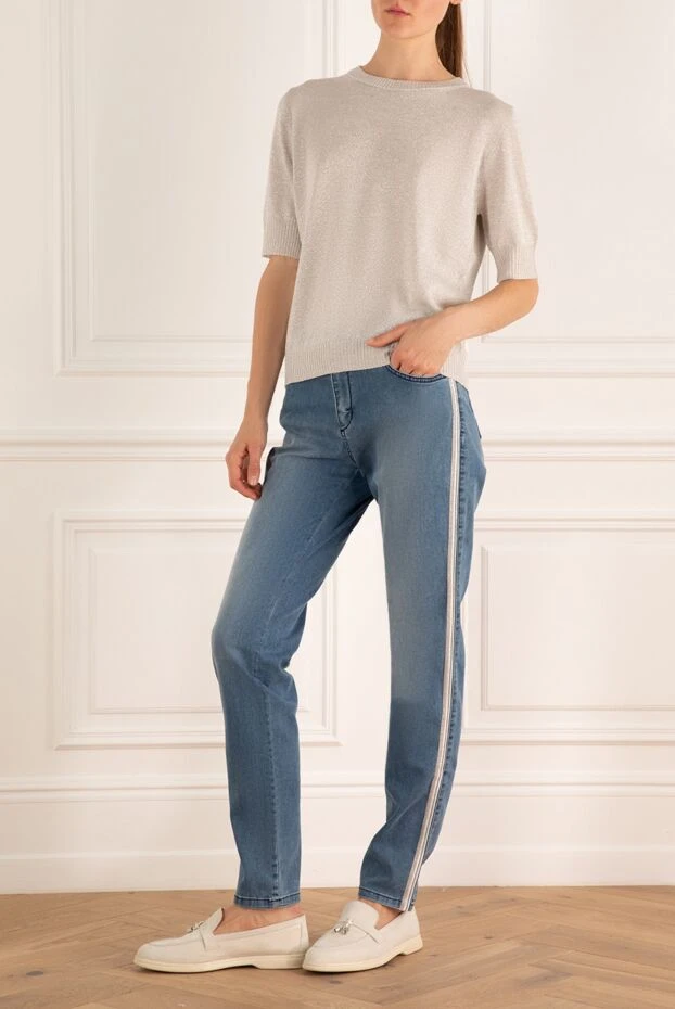 D.Exterior woman blue cotton jeans for women buy with prices and photos 151782 - photo 2