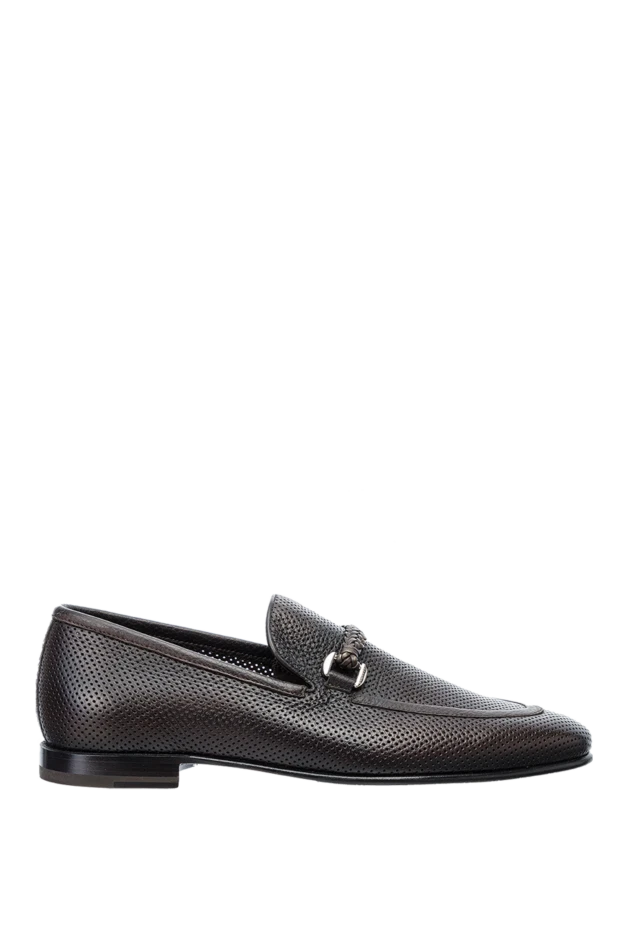 Barrett brown leather loafers for men 151811 - photo 1