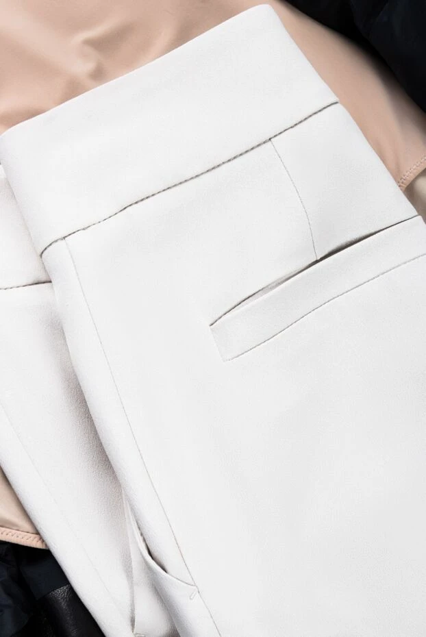 Brunello Cucinelli штани жіночі класичні бежеві 151869 - фото 3