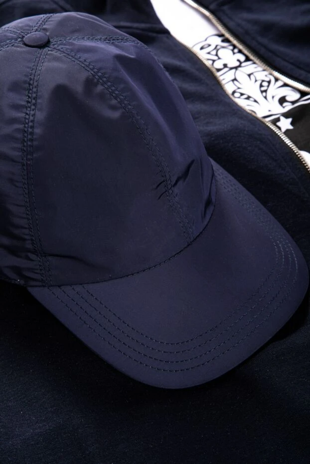 Brunello Cucinelli кепка из полиамида, нейлона и полиуретана синяя мужская 151964 - фото 2